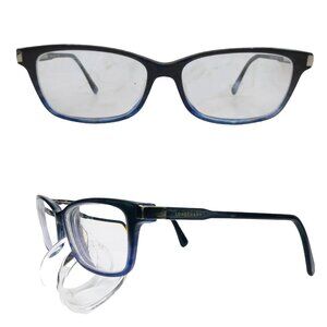 Longchamp Eyeglasses Frame LO2632-424 Women's Black Blue Rectangular 53-14-140